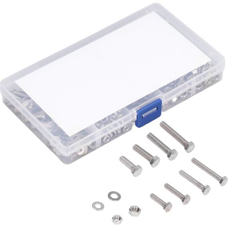 300 Pièces Boulonnerie M4 M5 Hex Vis Écrous Rondelles DIN pour Assemblage Meuble et Bricolage Mécanique (1/5)