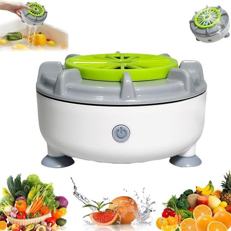Lave Fruits Portable,Lave Fruits Automatique et Efficace,Nettoyeur à Ultrasons Machine à Laver Légumes électrique Nettoyeur de Fruits Rechargeable pour Nettoyage des Fruits Légumes et Viandes (1/5)