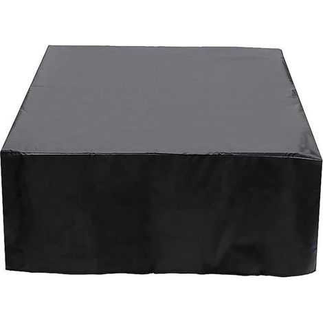 Schutzhaube für Gartenmöbel - Schwarz - 126x126x74cm - Wasserdicht und Windbeständig
