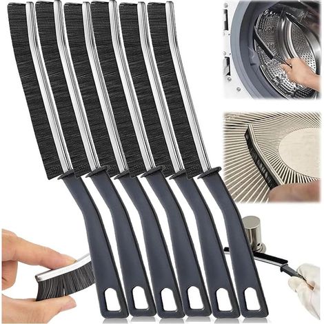 Brosse de nettoyage 6 pièces Joint carrelage, toilette, poils durs Rainure fenêtre, salle de bain, cuisine (1/5)