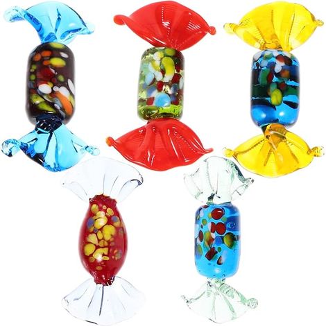 Décorations Verre Bonbon Style Cartoon Bureau Maison Ornement Coloré Plusieurs Styles (1/5)
