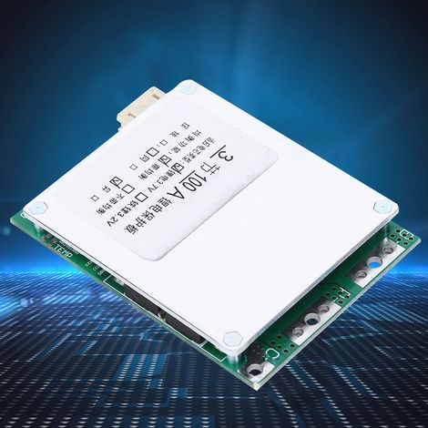 Carte de protection batterie lithium 3S 12V 100A BMS PCB avec équilibrage de charge (1/5)