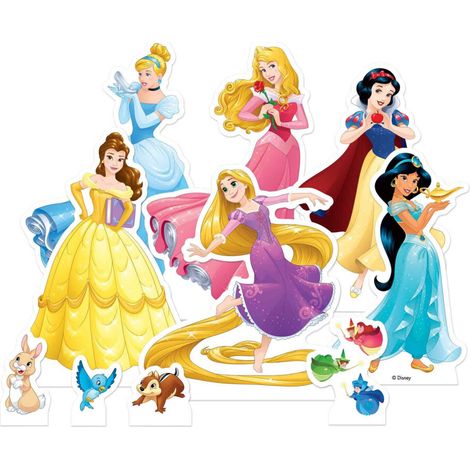 Figurines en carton à poser Disney Princesses 24 cm – Décoration légère et repositionnable pour anniversaires – Effet magique garanti – Star Cutouts