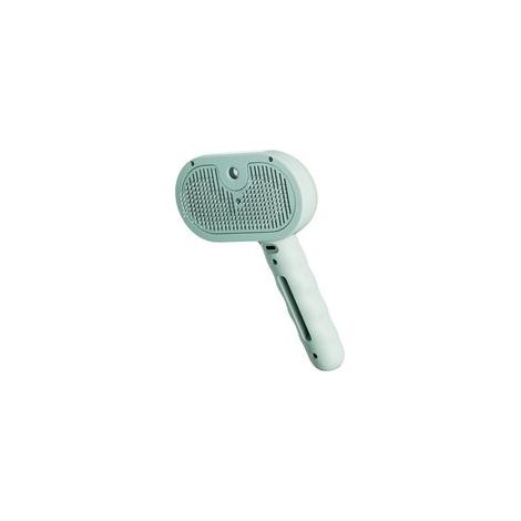 Brosse vapeur pour chats et chiens, brosse d'épilation avec réservoir d'eau, verte (1/5)