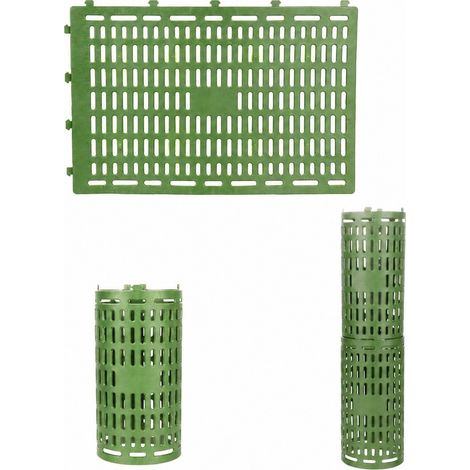 Protection réglable pour tronc d'arbre, verte, lot de 3, protège-plantes pour jardin (1/4)