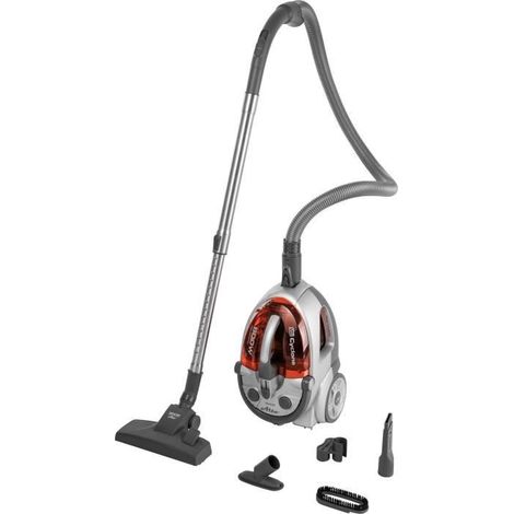 Aspirateur sans sac Sencor SVC 730RD-EUE2 - Systeme cyclonique - Faible bruit 76 dB - 800 W - Rouge (1/5)