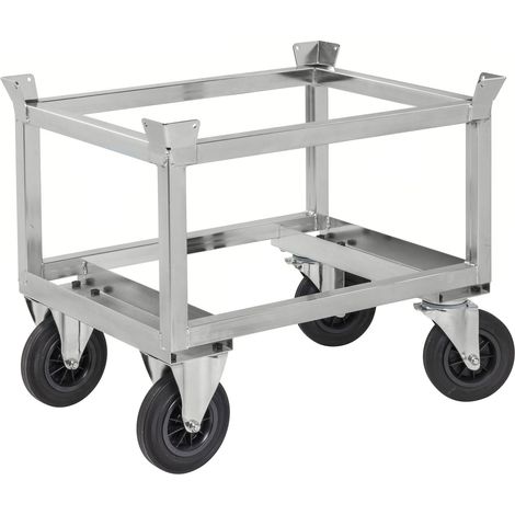 Carrello porta pallet con freno LxPxH (mm) 846x646x700