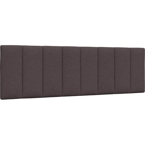Kopfteil-Kissen "Hanko" Dunkelbraun 160 cm Stoff