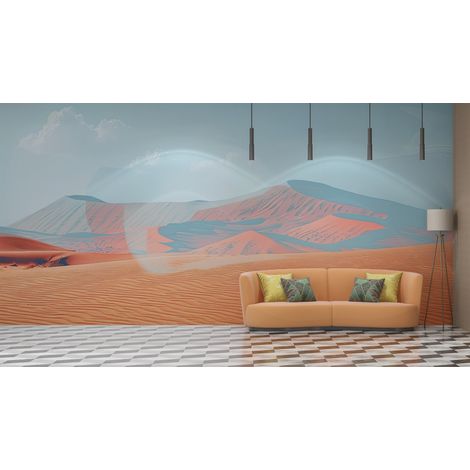 Papier peint déserts - montagnes de sable rose - 150 x 250 cm (1/2)