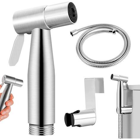 Toilet Shower, Toilet Shower Kit, Toilet Shower, Toilet Sprayer for Bidet, Stainless Steel Toilet Hygiene Kit, for Personal Hygiene, Cleaning Care