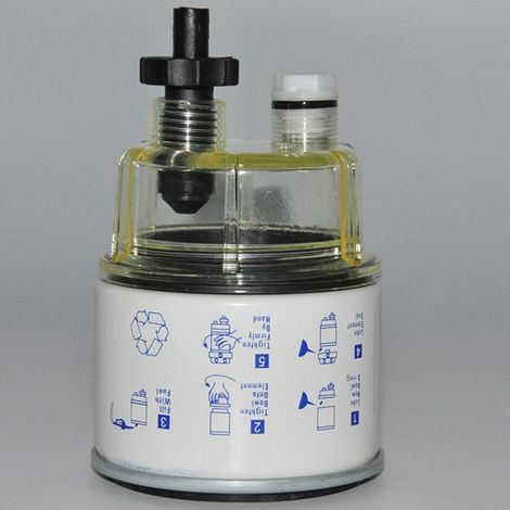 One image: Metallic + Plastic R12T Filter Components, Fuel Filter, Water Separator Components (1/4)