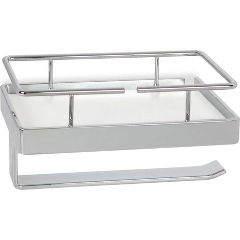 BELTRAN 11507 TURIN Portarrollo Doble Con Defensa Cromo/Blanco - ref: 064-11507