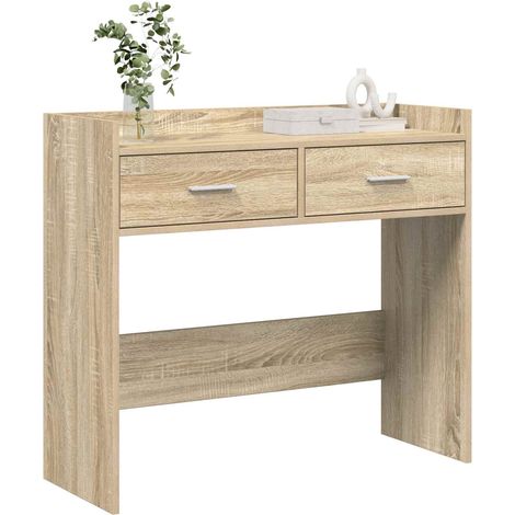 Maison Exclusive - Table console Chêne Sonoma 90 x 35 x 80 cm Bois d'ingénierie (1/5)