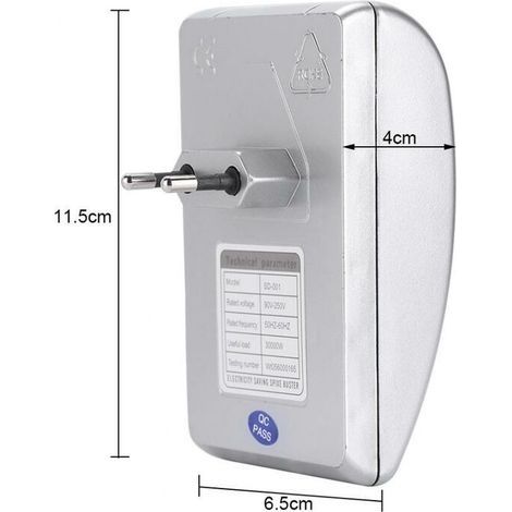 Économiseur d'énergie,Économiseur d'énergie d'économie d'énergie de boîte de l'électricité 90V-250V pour l'usine de bureaux à la maison (Stabiliser la tension,Equilibrer la source de courant)(UE) (1/5)