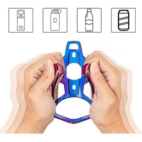 Porte Gourde - Polycarbonate - Pour Vélo VTT Route - Fixation Cadre Simple - 1 Pièce (1/5)