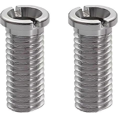 Lot de 2 vis de vidange creuses en acier inoxydable argenté pour panier d'évier, kit de vidange pour évier de cuisine (1/5)