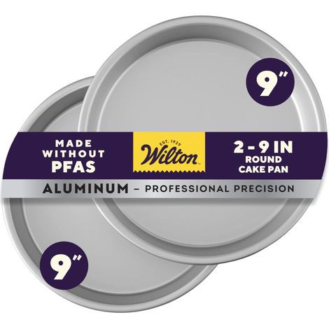 Wilton Performance Pans Stampi Rotondi in Alluminio Anodizzato - Teglie Resistenti e Antiruggine per Torte a Strati e da Cerimonia - Set 2 - Ø 23 cm (1/5)