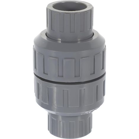 Clapet anti-retour en PVC de 25 mm, clapet anti-retour, adapté aux canalisations et au transport de liquides. (1/5)