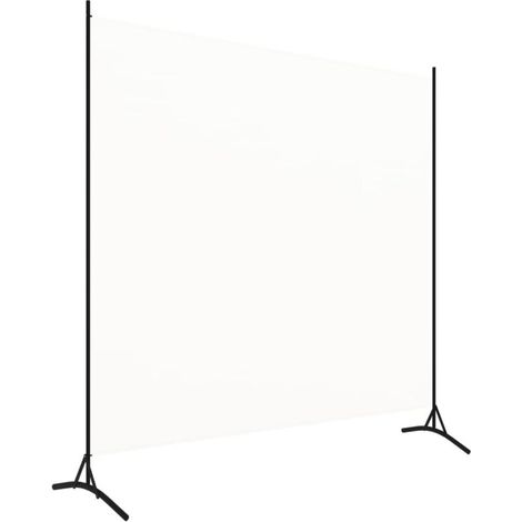 INLIFE Cloison de séparation 1 panneau Blanc crème 175x180 cm