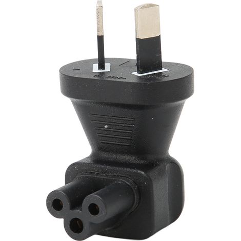 Lot de 5 adaptateurs AU vers IEC320 C5 mâle/femelle coudés à 90° pour prise d'ordinateur (100-250 V). (1/5)