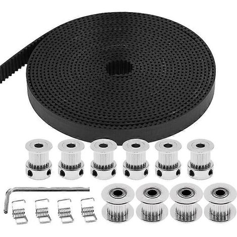 Courroie de distribution 5M GT2, largeur 10 mm, 20 dents, alésage 5 mm poulie de distribution, alésage +20 dents, galet tendeur 5 mm (1/5)