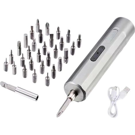 Tragbarer Akku-Schraubendreher mit magnetischem Minibohrer (1/5)