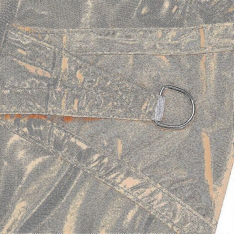 Offre exceptionnelle à petit prix Parasol imperméable compatible avec le jardin, auvent triangulaire à angle droit, couverture de piscine beige anti-UV. (1/4)
