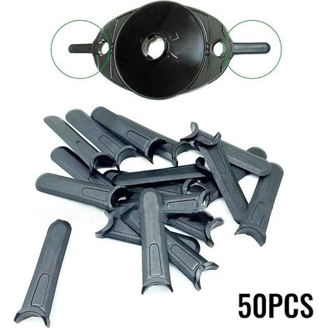 Lot de 50 lames de coupe en plastique pour tondeuse à gazon Flymo Hover Vac/Micro Lite/Minimo/Mow n Vac (1/5)