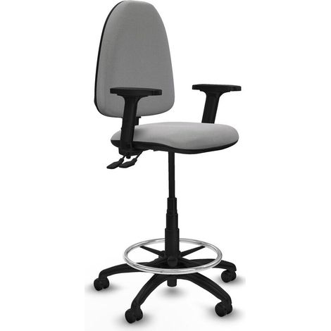 Piqueras y Crespo Silla de Oficina Gris Claro Confort