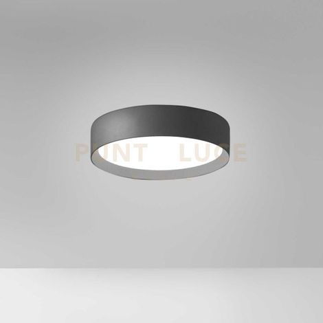 AVA P/P -PLAFONIERA IN ALLUMINIO NERO A LED 3000-4000K 1900-2000LM 30W DIMMERABILE D.40CM