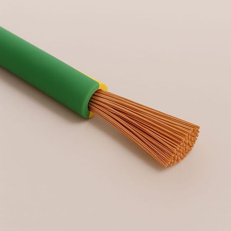 Cavo Filo Unipolare in Silicone FG4 sezione 2,50 mmq Giallo/Verde