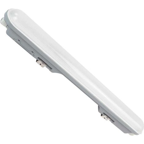 Barcelona Led – Réglette LED étanche 9W – 60cm – IP65 – 990 lumens – Blanc neutre 4000K – Installation facile pour environnements humides