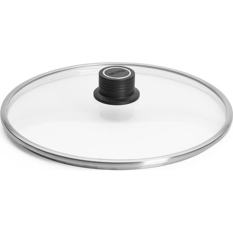 Couvercle rond en verre de sécurité avec purge permanente Transparent Ø 28 cm (1/4)