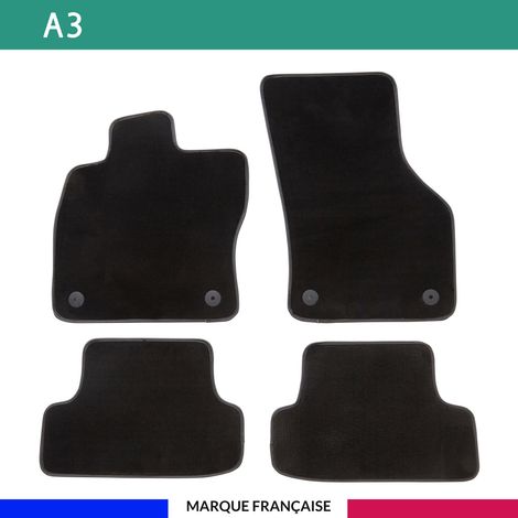 Tapis de voiture - Sur Mesure pour A3 (2012 - 2020) - 3 pièces - Tapis de sol antidérapant pour automobile (1/4)