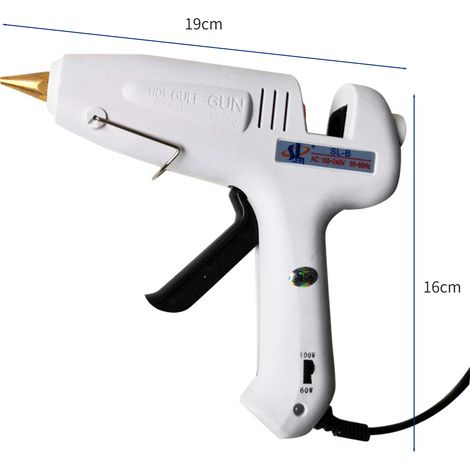 Pistolet à colle thermofusible professionnel double puissance 60 W 100 W buse en métal avec 11 bâtons de colle pour les projets d'art et d'artisanat de bricolage décoration artisanale outil de réparat (1/5)