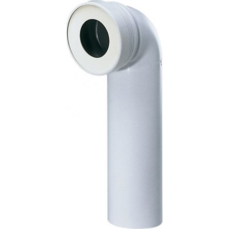 Tubo para inodoro largo con curva Ø100