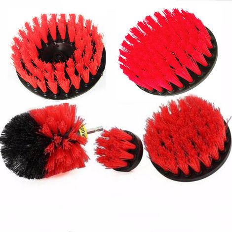Kit de 3 brosses de nettoyage électriques multifonctions pour perceuse, sols, murs et salle de bain (1/5)