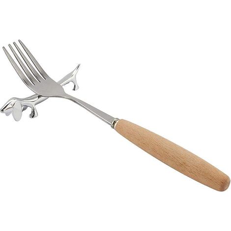 Support à baguettes en métal en forme de teckel. (1/5)