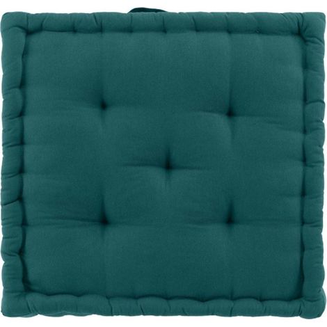 Coussin de Sol "Twily" 50x50cm Emeraude (1/3)