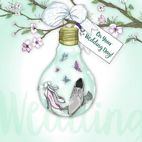 Bombilla de boda Swarovski Square Card CL2803