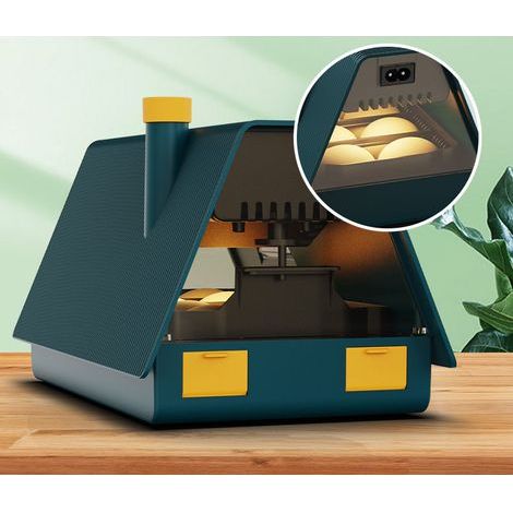 Multifonctionnel Incubateur Oeuf Automatique 10 Oeufs,Incubateurs avec Eclairage LED,Contrôle Numérique Intelligent TempéRature,pour œufs Pigeon Poulets (1/4)