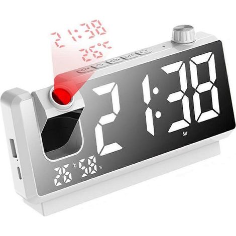 Réveil à projection avec écran LED HD - Horloges à projection intelligentes A (1/5)