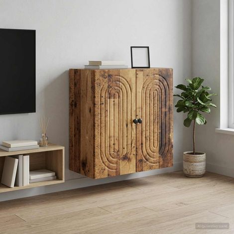 vidaXL Mobiletto a muro Legno antico 59 x 31 x 60 cm (1/5)