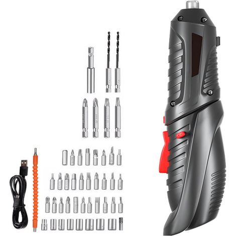 Tournevis multifonctionnel 250 tr/min avec embouts métalliques, kit d'outils de réparation pour téléphones portables, ordinateurs et appareils électroménagers. (1/5)