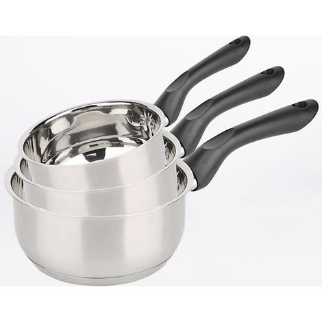 Baumalu Serie 3 Kochtöpfe PRIMO grau 16/18/20 cm (1/3)