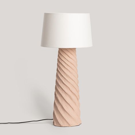 Lampada da Terra Cartapesta Metallo Stari Bianco (1/5)