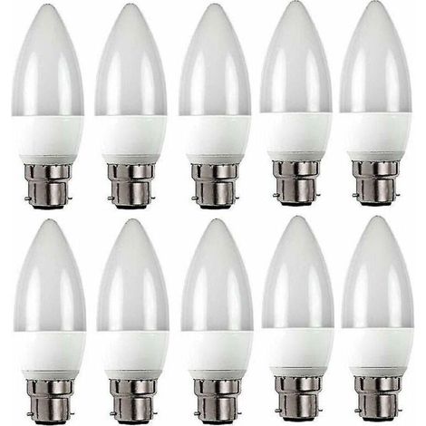 Ampoules LED 3 W B22 - Lot de 10 - Culot B22 / BC / Standard - 3 W - Cold-mxbc-AquaForge (1/4)