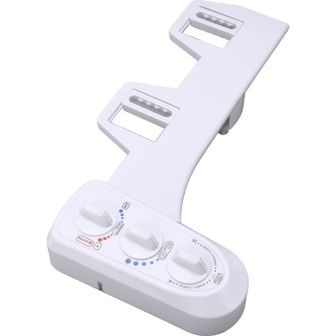 Warm- und Kaltwasser-Bidet-Toilettenaufsatz mit Selbstreinigung, Doppeldüse, nicht elektrischer Toilettensitz (1/5)
