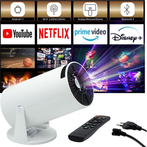 Filiyano – Projecteur - KIANO - Vision Relax - Android 11 - HD 1280x720 - Wi-Fi et Bluetooth 5.0 (1/5)