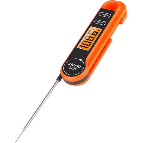 jojofuny Thermomètre Étanche pour Barbecue Sonde en Acier (1/5)